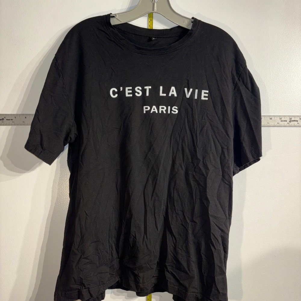 XL Black Paris shirt